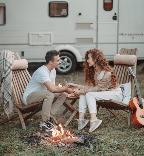 couple, camping, trailer, outdoors, picnic, caucasian, camping, camping, camping, camping, camping, trailer, picnic